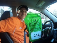 Packet pickup at Boston Marathon, 2011