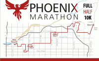 Phoenix Marathon 2013 course map