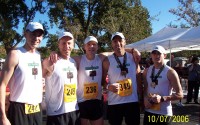 Five teammates achieved the sub-3 hour marathon in St. George, Utah.