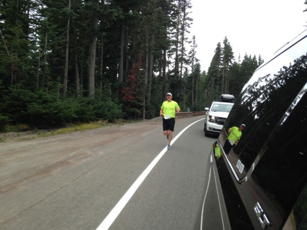 Jeff on Mt. Hood - Hood to Coast 2015